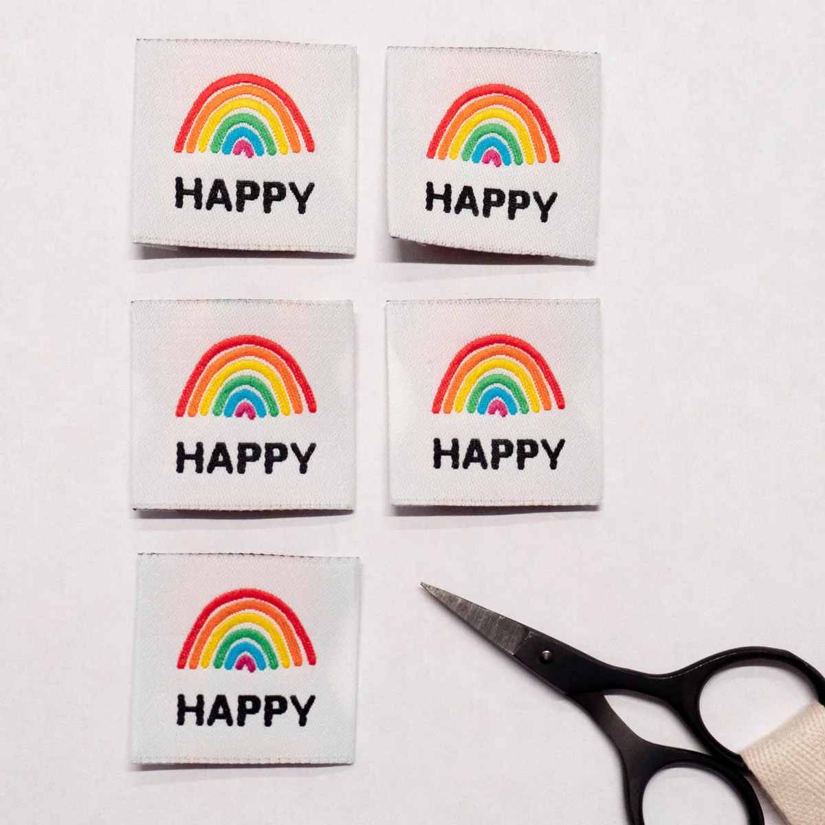 Woven Labels ©ikatee - Happy - x5 - Image 2