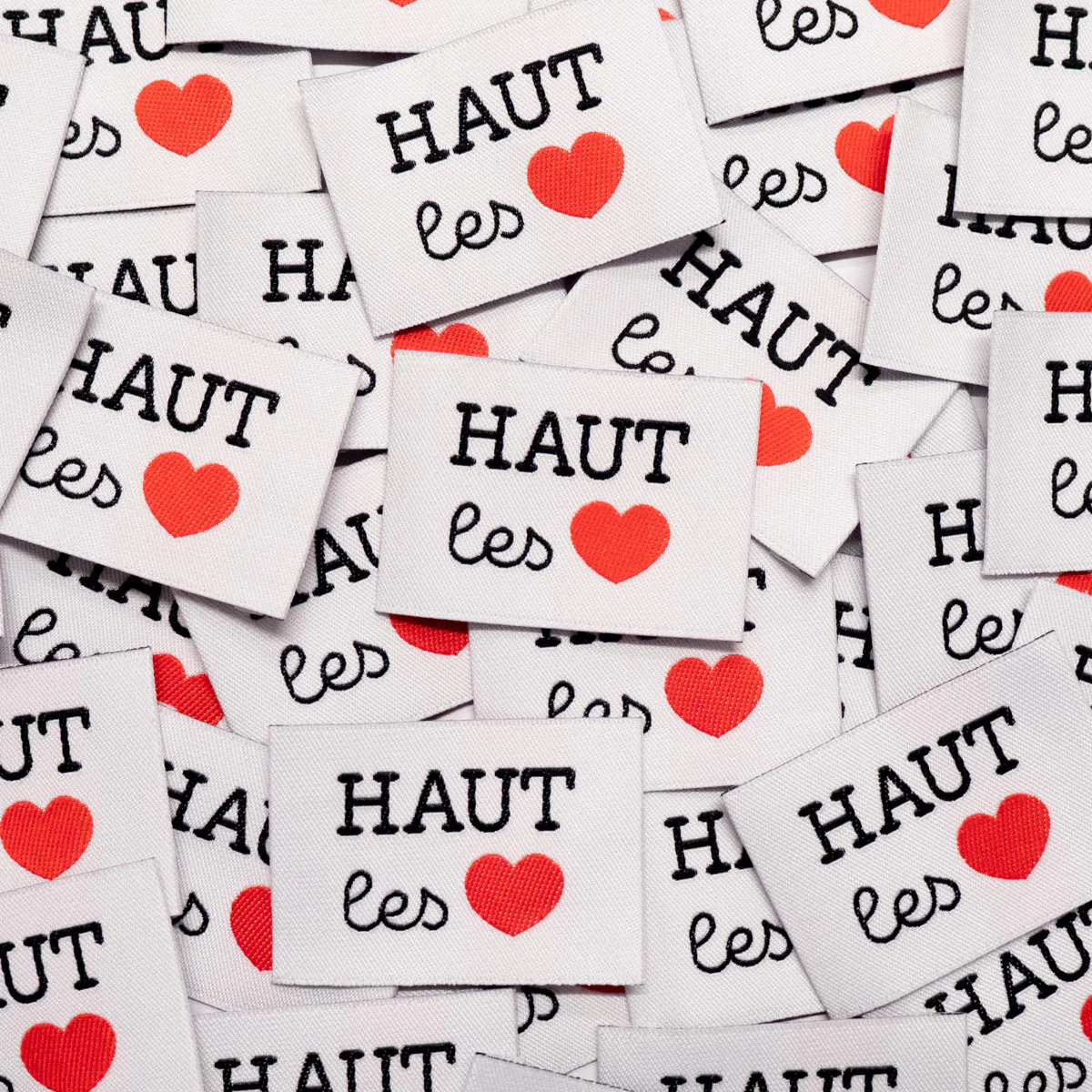 Woven Labels ©ikatee - Haut les Coeurs - x5