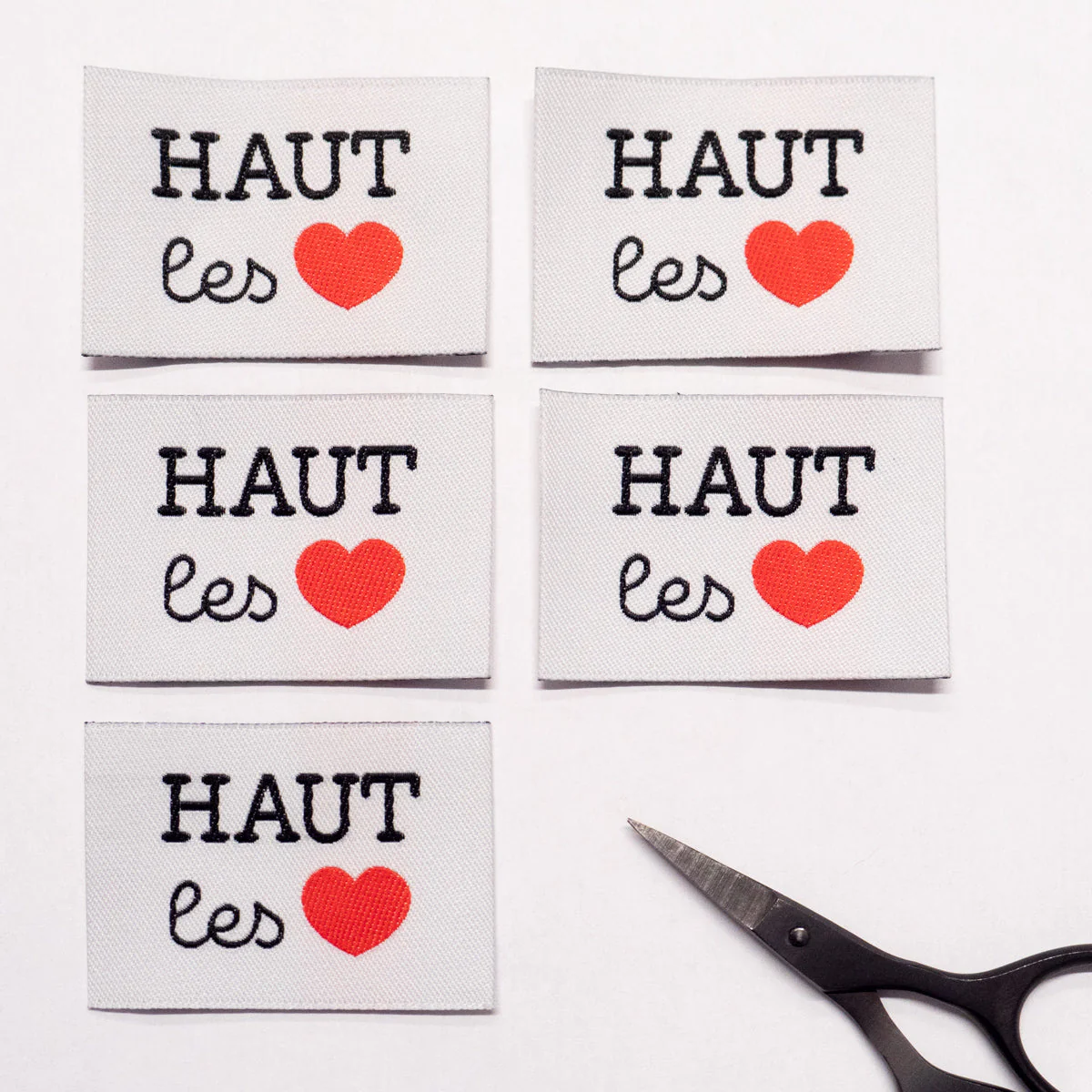 Woven Labels ©ikatee - Haut les Coeurs - x5 - Image 2