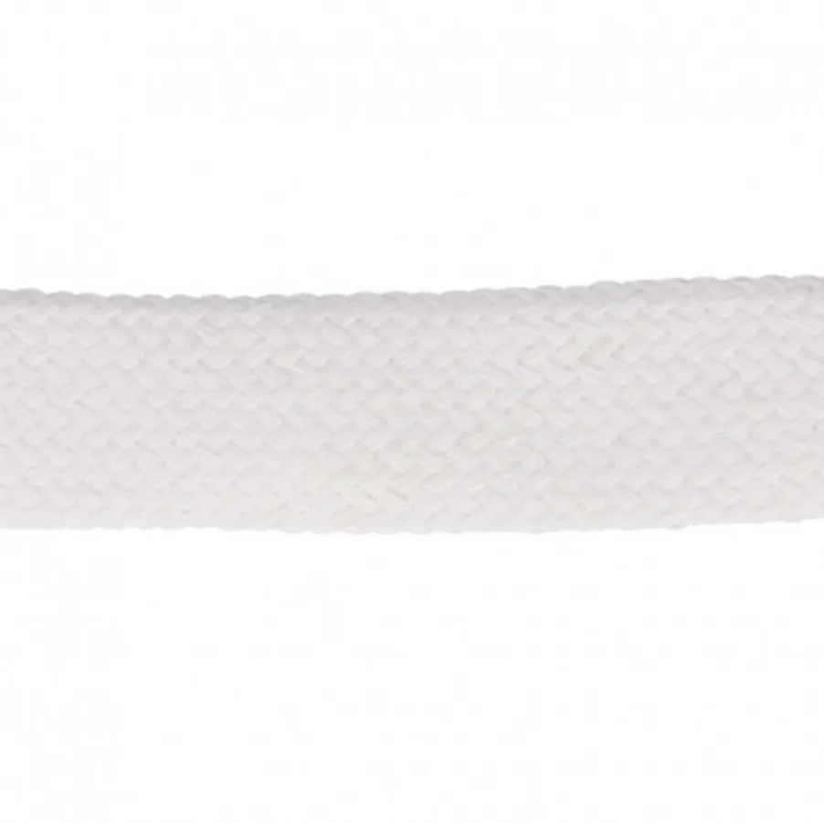 Flat cord cut to size - White