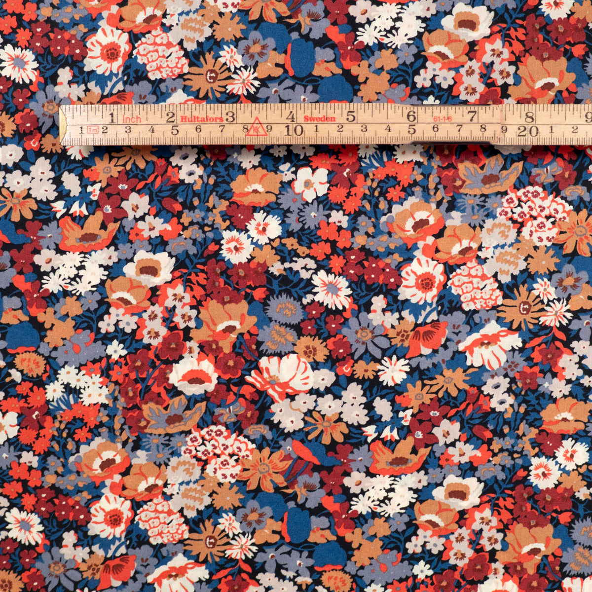 Liberty fabric THORPE - Burnt - Image 6