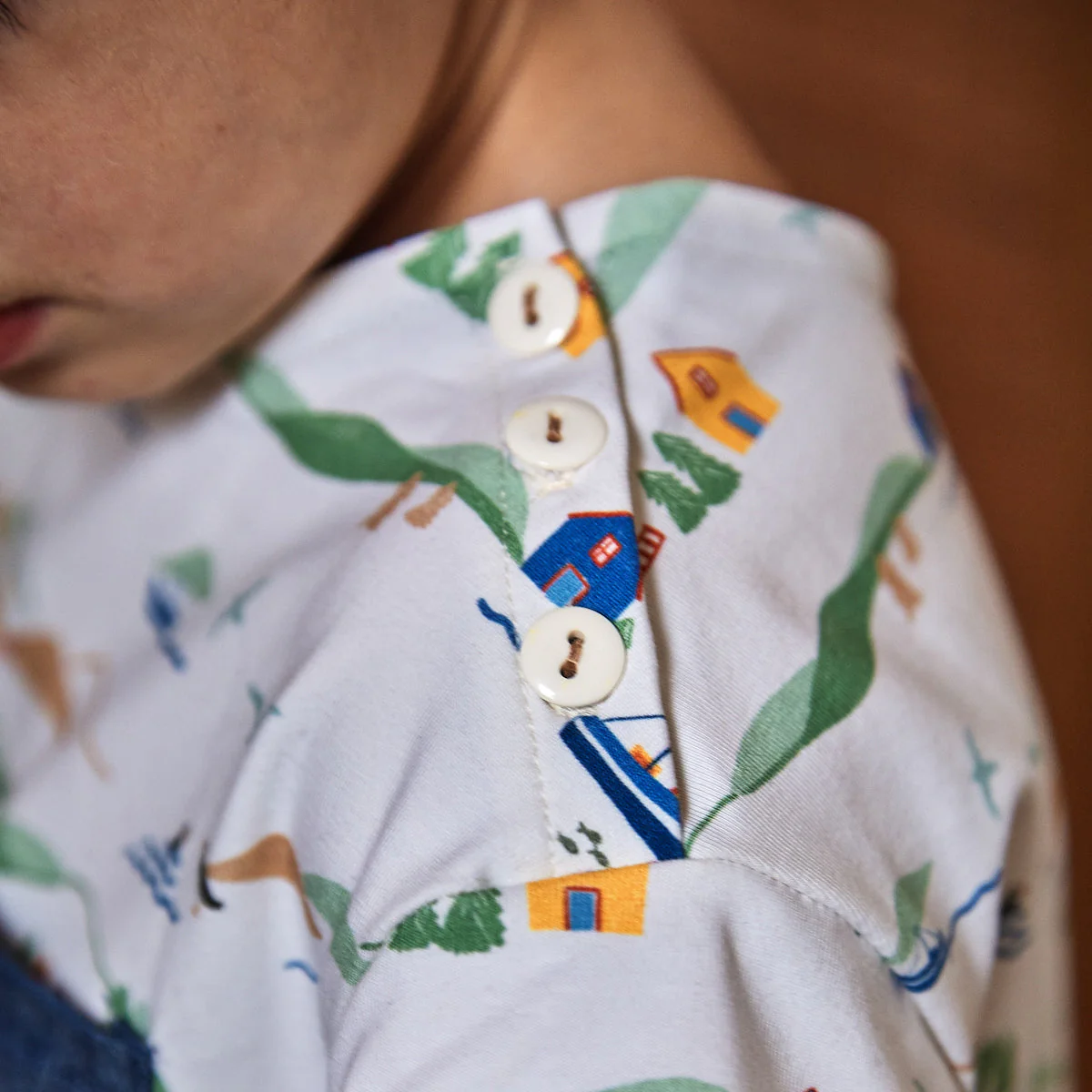 Organic stretch Jersey© ikatee - Islande - Off white - Image 2