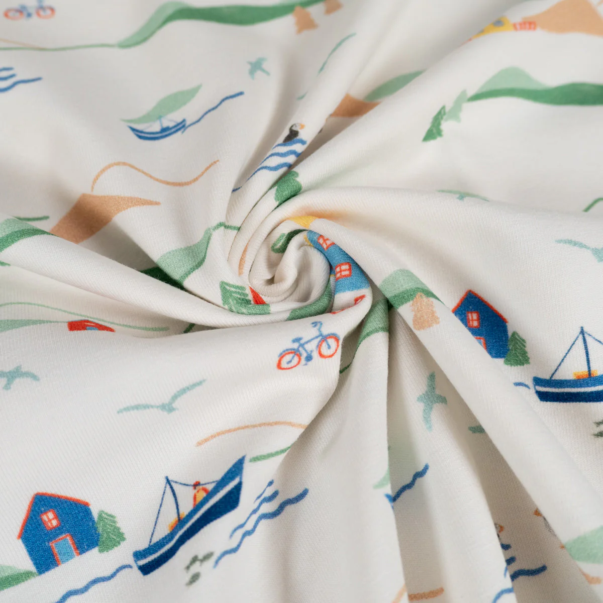 Organic stretch Jersey© ikatee - Islande - Off white - Image 9