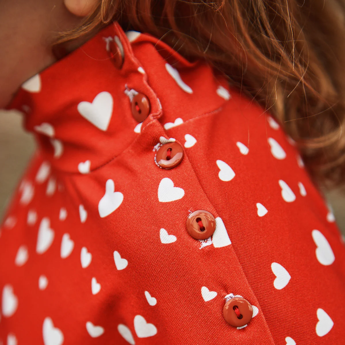 Organic stretch Jersey - ikatee® - Petit cœur - Red - Image 12