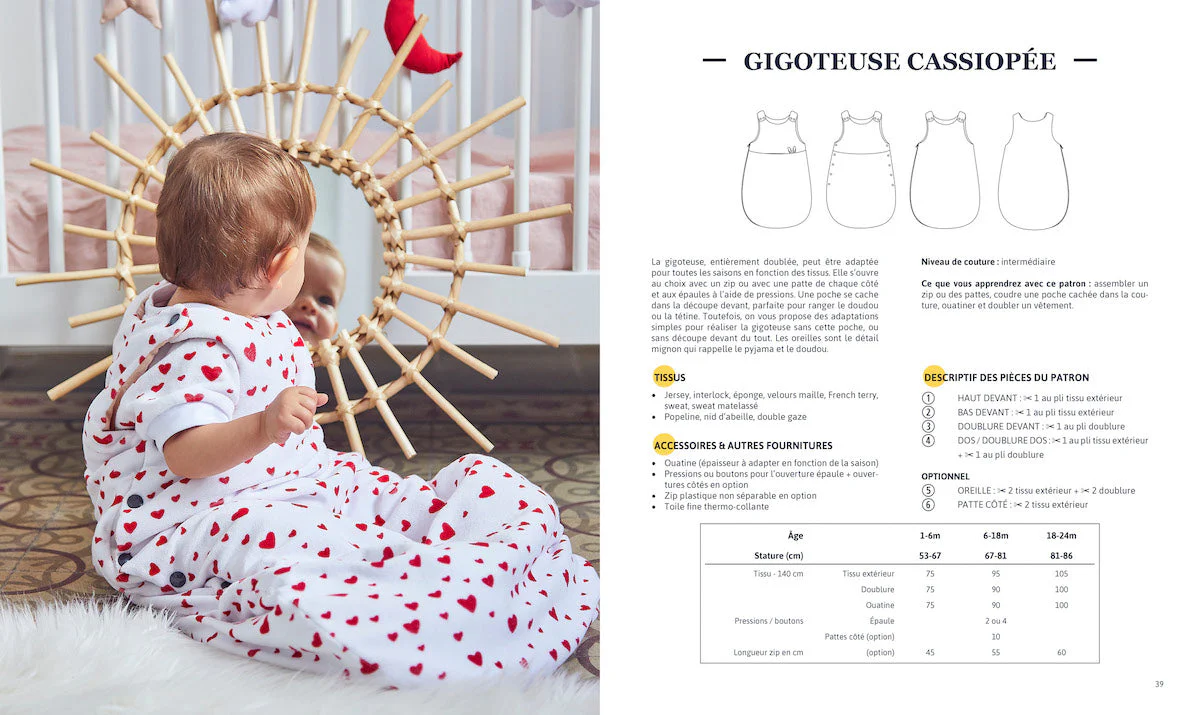 Sewing patterns book for babies "NIGHTY NIGHT" Ebook - Image 4