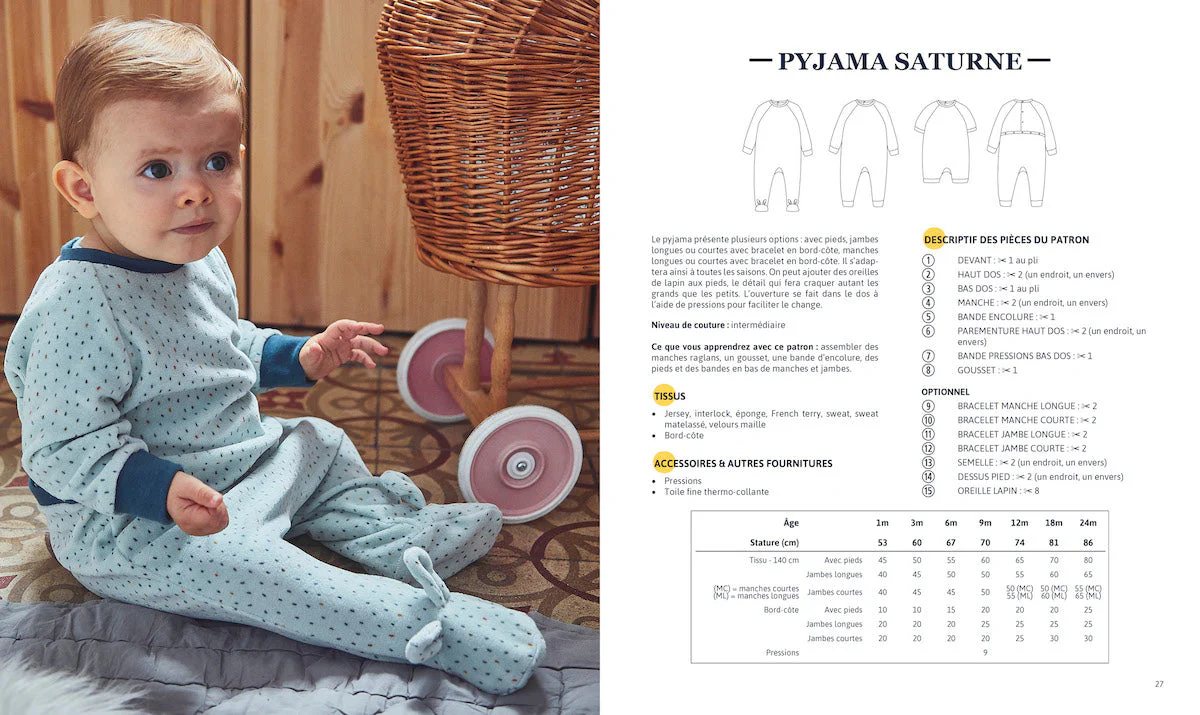Sewing patterns book for babies "NIGHTY NIGHT" Ebook - Image 5