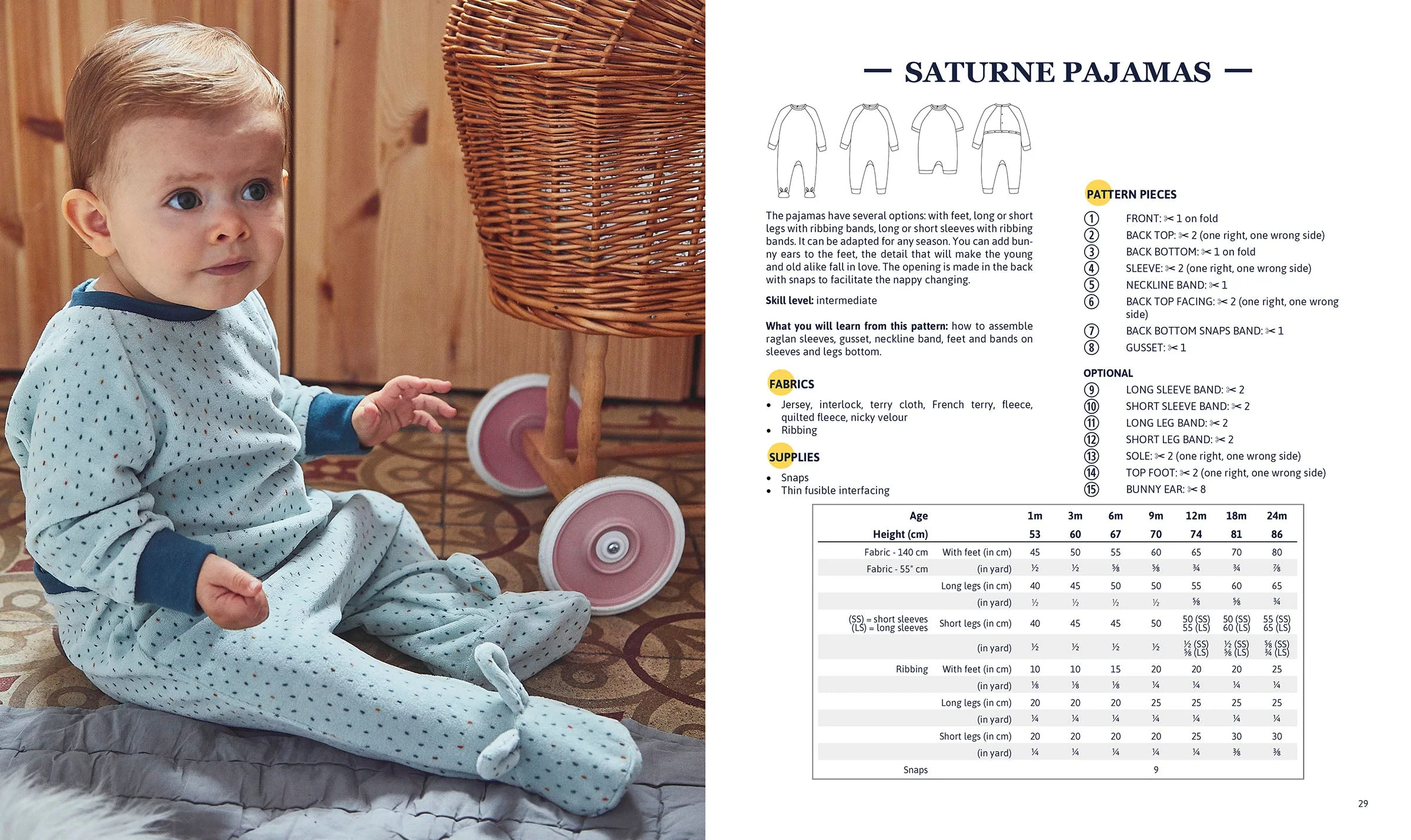 Sewing patterns for babies "NIGHTY NIGHT" - Image 4