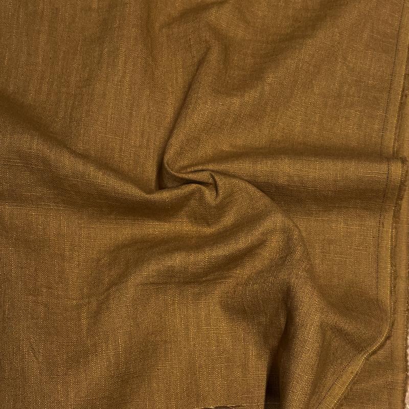 Washed Linen Fabric - Tabac