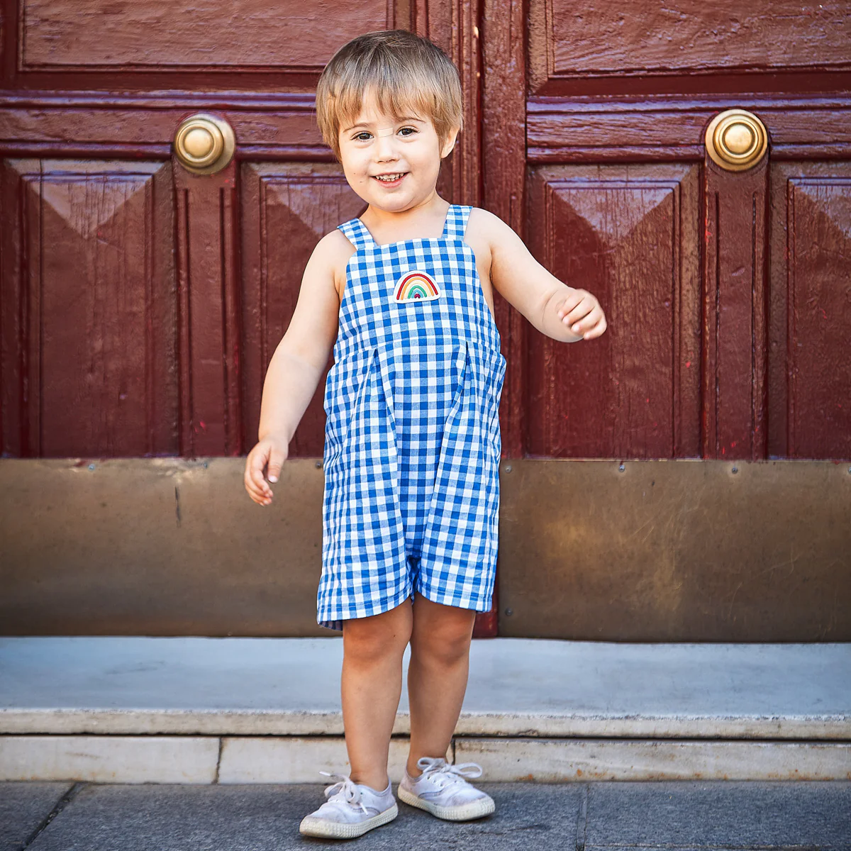 Gingham medium check - Blue sky - Image 4