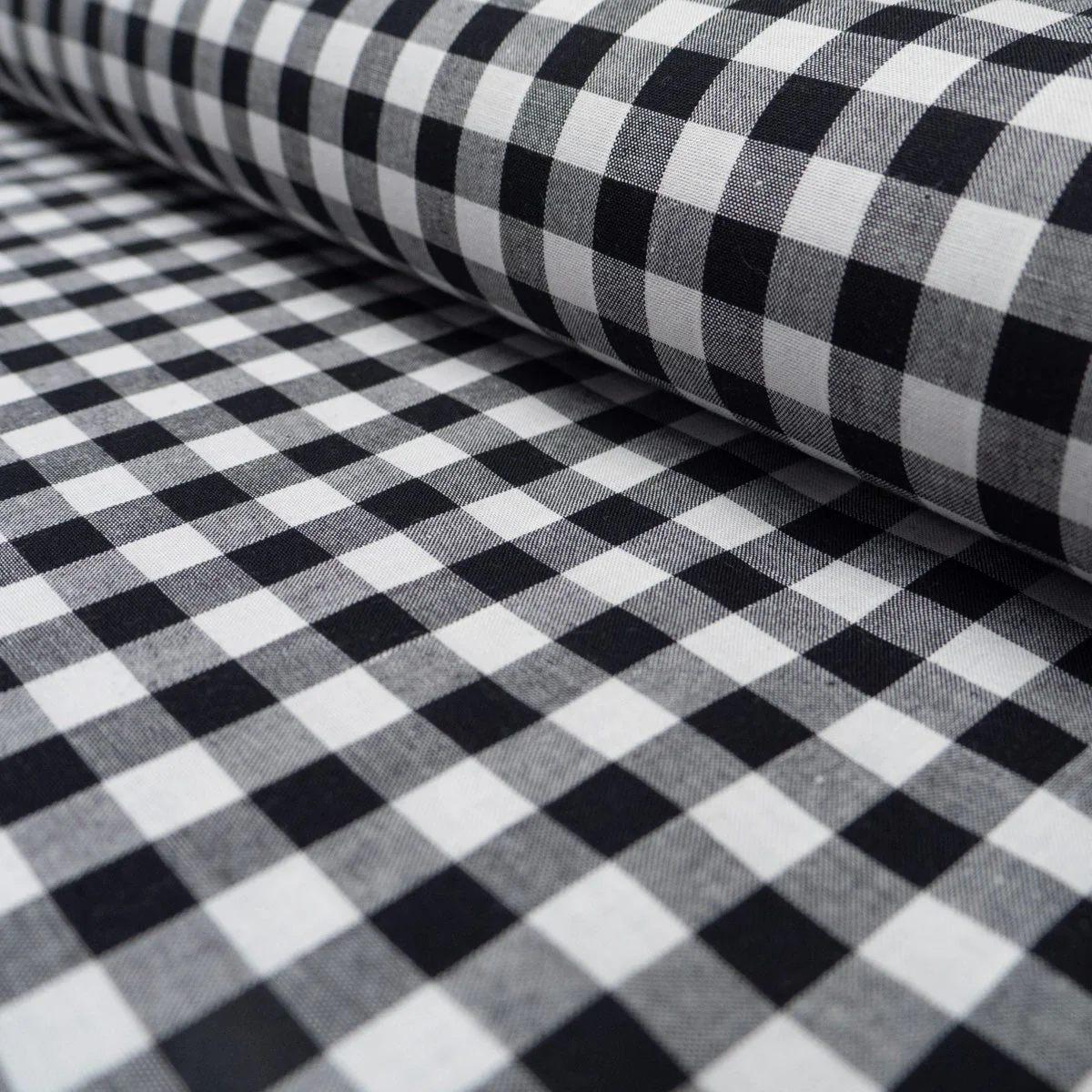 Gingham medium check - Black
