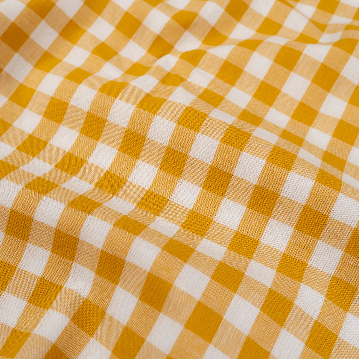 Gingham medium check - Ochre - Image 4