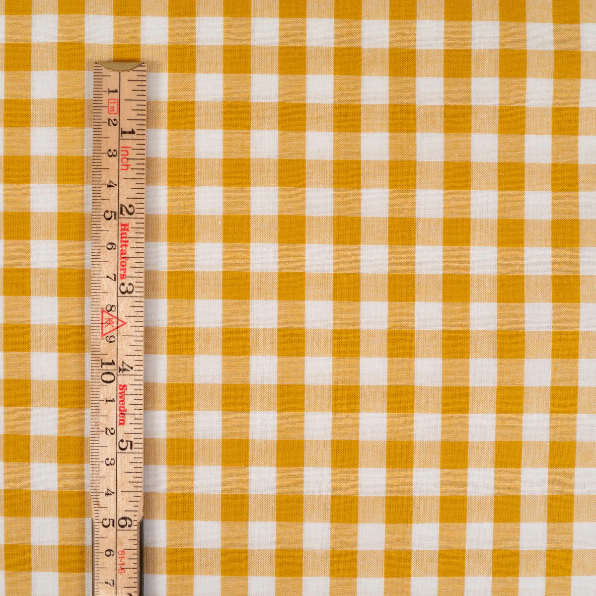 Gingham medium check - Ochre - Image 6