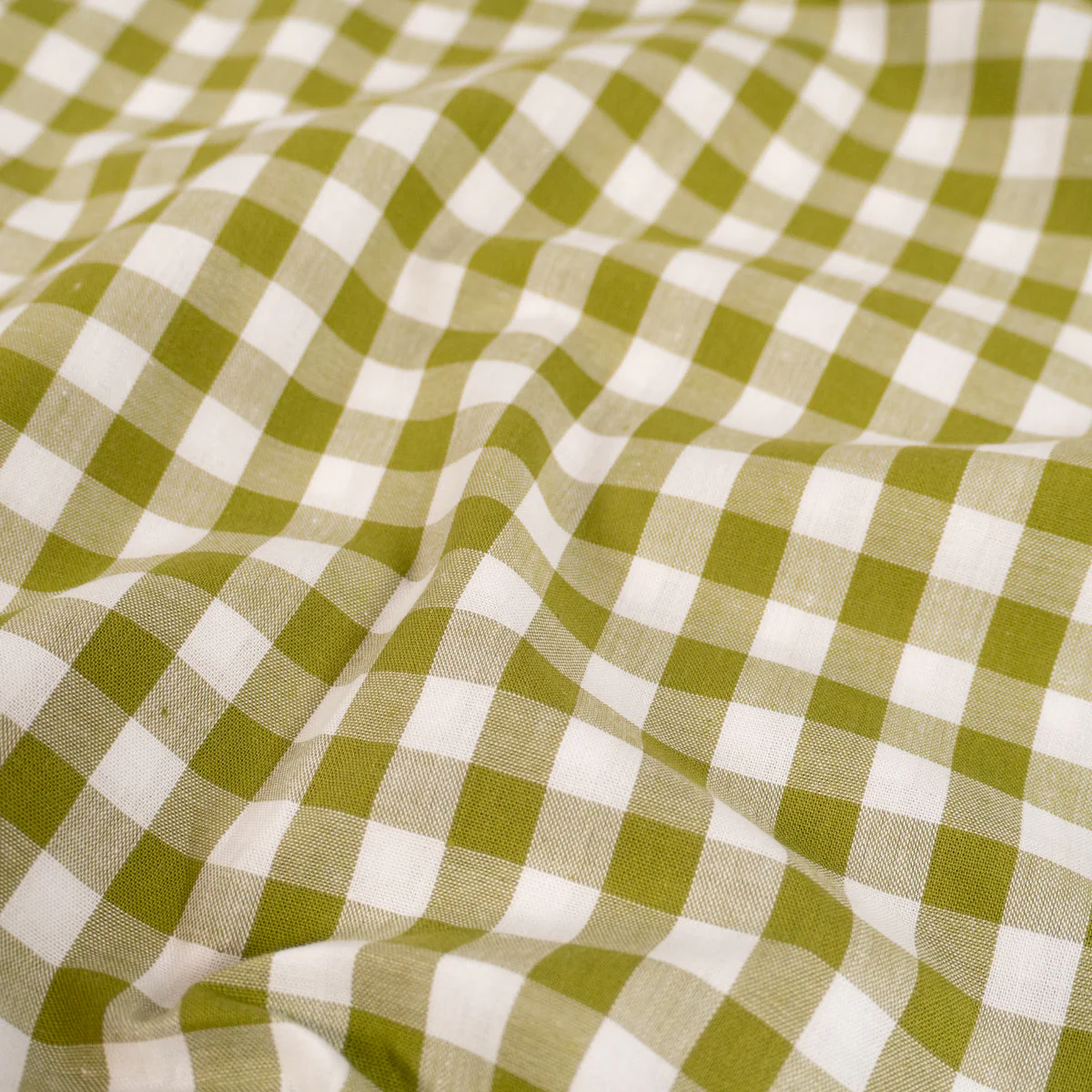 Gingham medium check - Apple green - Image 4