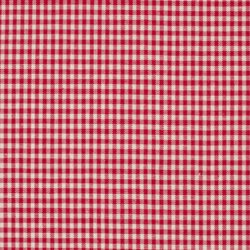 Gingham fabric mini check- Red