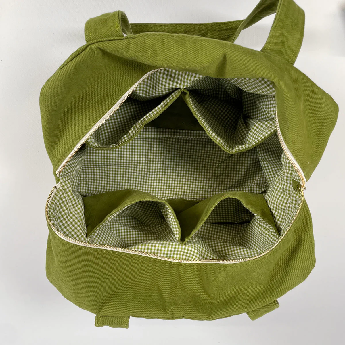 Gingham mini check - Apple green - Image 3