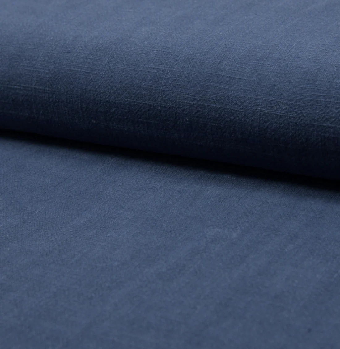 Washed 100% Linen fabric - Thick - Jeans