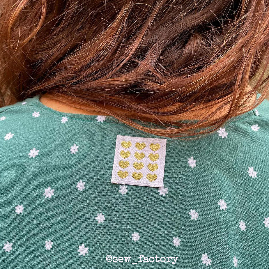 Woven Labels ©ikatee - Coeurs dorés - x5 - Image 6