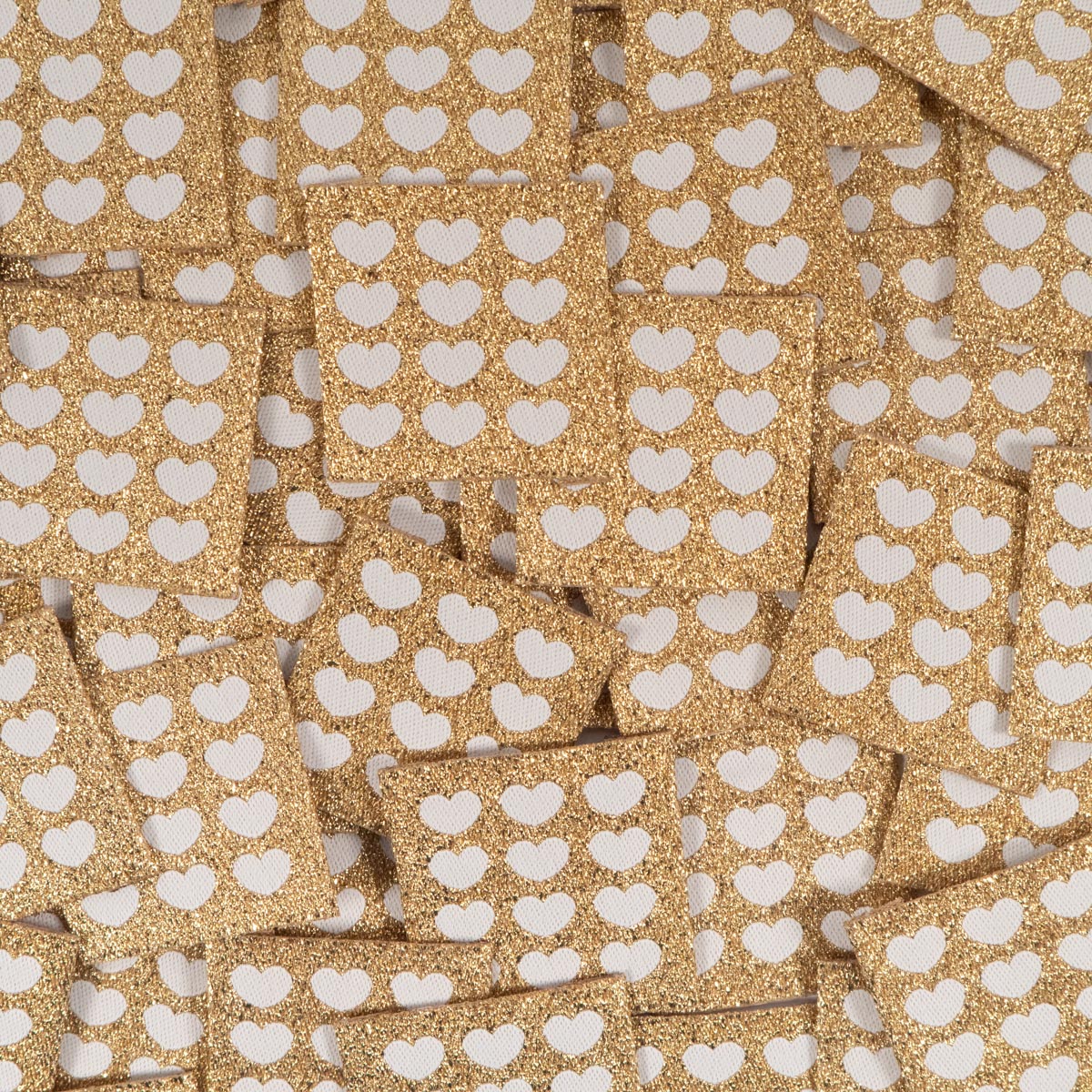 Woven Labels ©ikatee - Coeurs écrus - x5