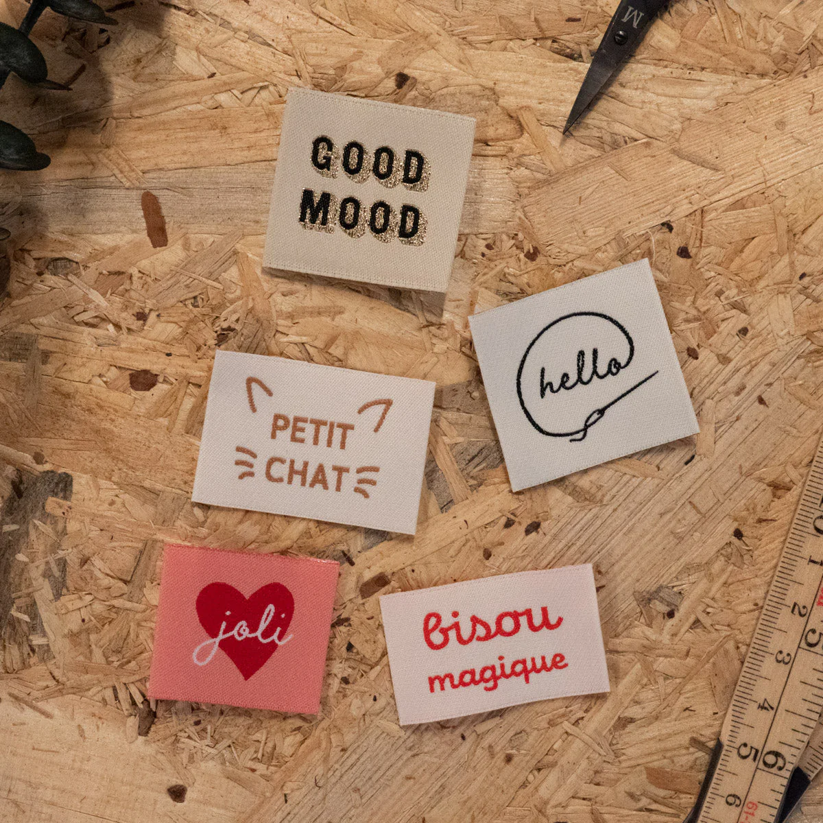 Woven labels ©ikatee - "Cozy" Set - x5 - Image 3