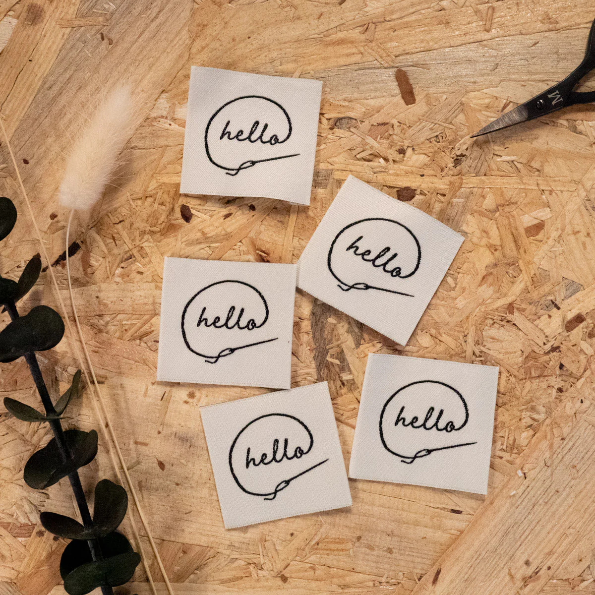 Woven Labels ©ikatee - Hello - x5 - Image 3